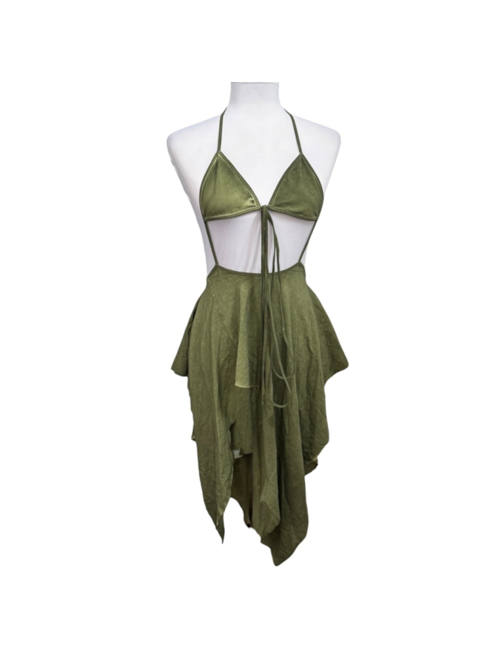 Dolls Kill Darker Wavs Green Gothic Fairy Festival Dress Mesh Shrug NWT XXS - Picture 4 of 10